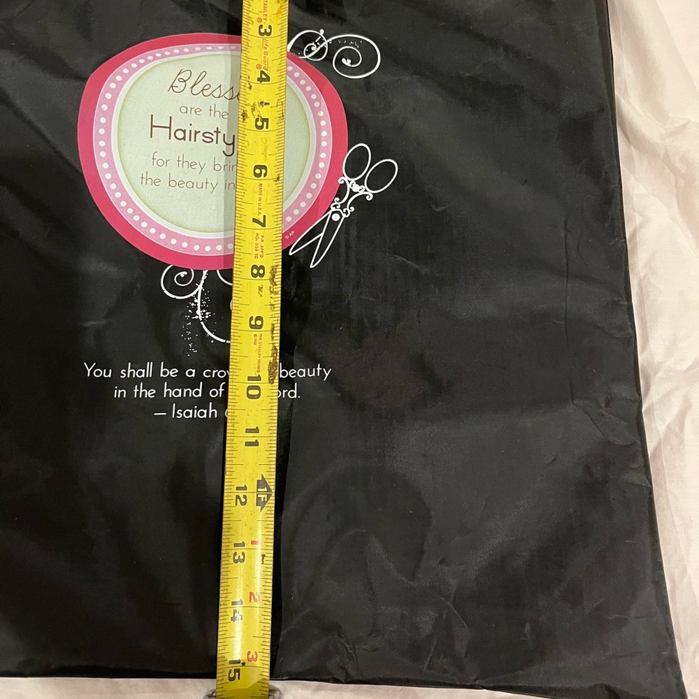 New Black Tote Bag for Hairstylists. Waterproof - Picture 3 of 7